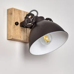 Plafonnier Svanfolk Brun, Noir, Blanc, 1 Lumiere