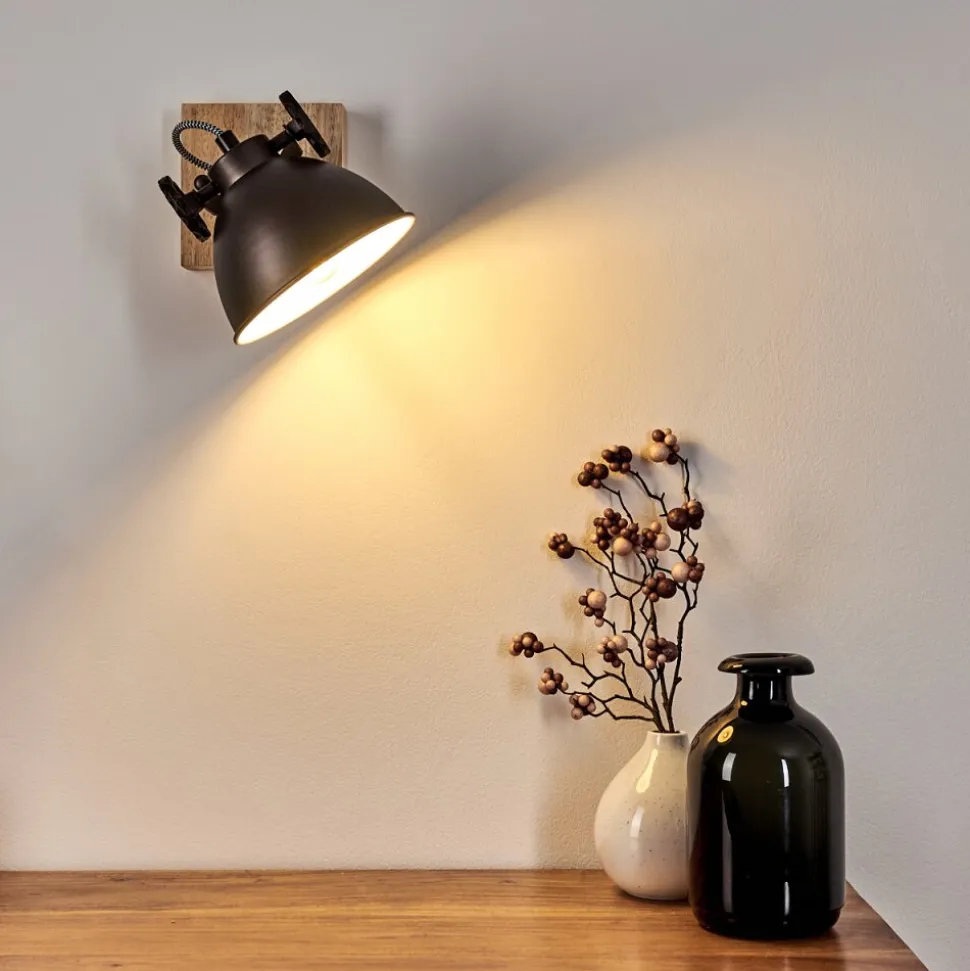 Plafonnier Svanfolk Brun, Noir, Blanc, 1 Lumiere