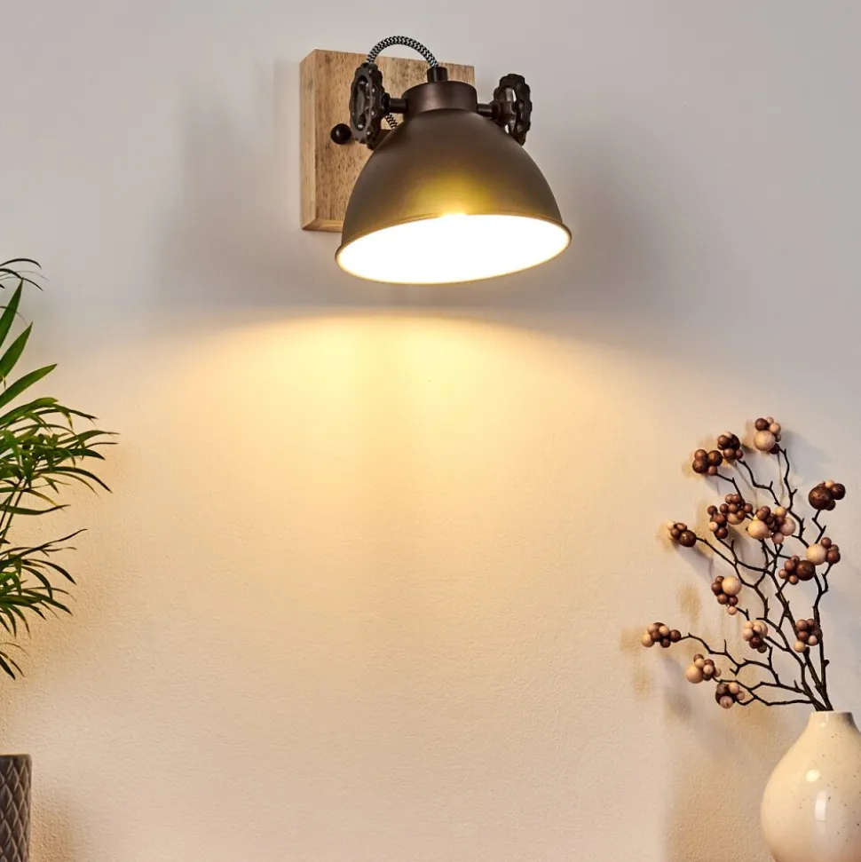 Plafonnier Svanfolk Brun, Noir, Blanc, 1 Lumiere