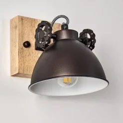 Plafonnier Svanfolk Brun, Noir, Blanc, 1 Lumiere