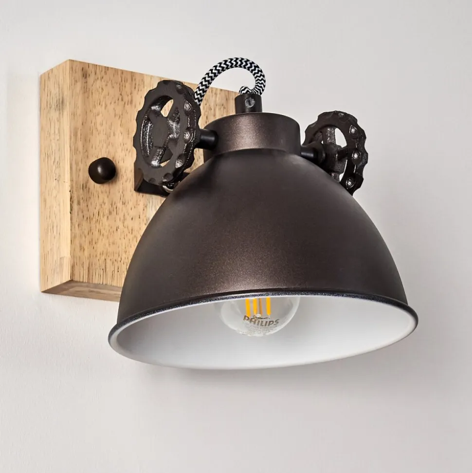 Plafonnier Svanfolk Brun, Noir, Blanc, 1 Lumiere
