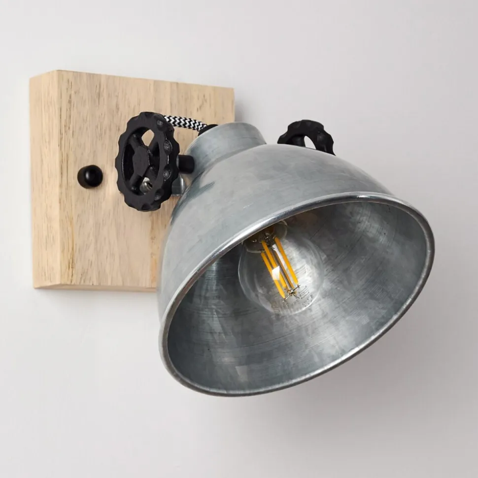Plafonnier Svanfolk Brun, Noir, Zingue, 1 Lumiere