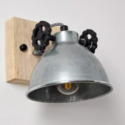 Plafonnier Svanfolk Brun, Noir, Zingue, 1 Lumiere