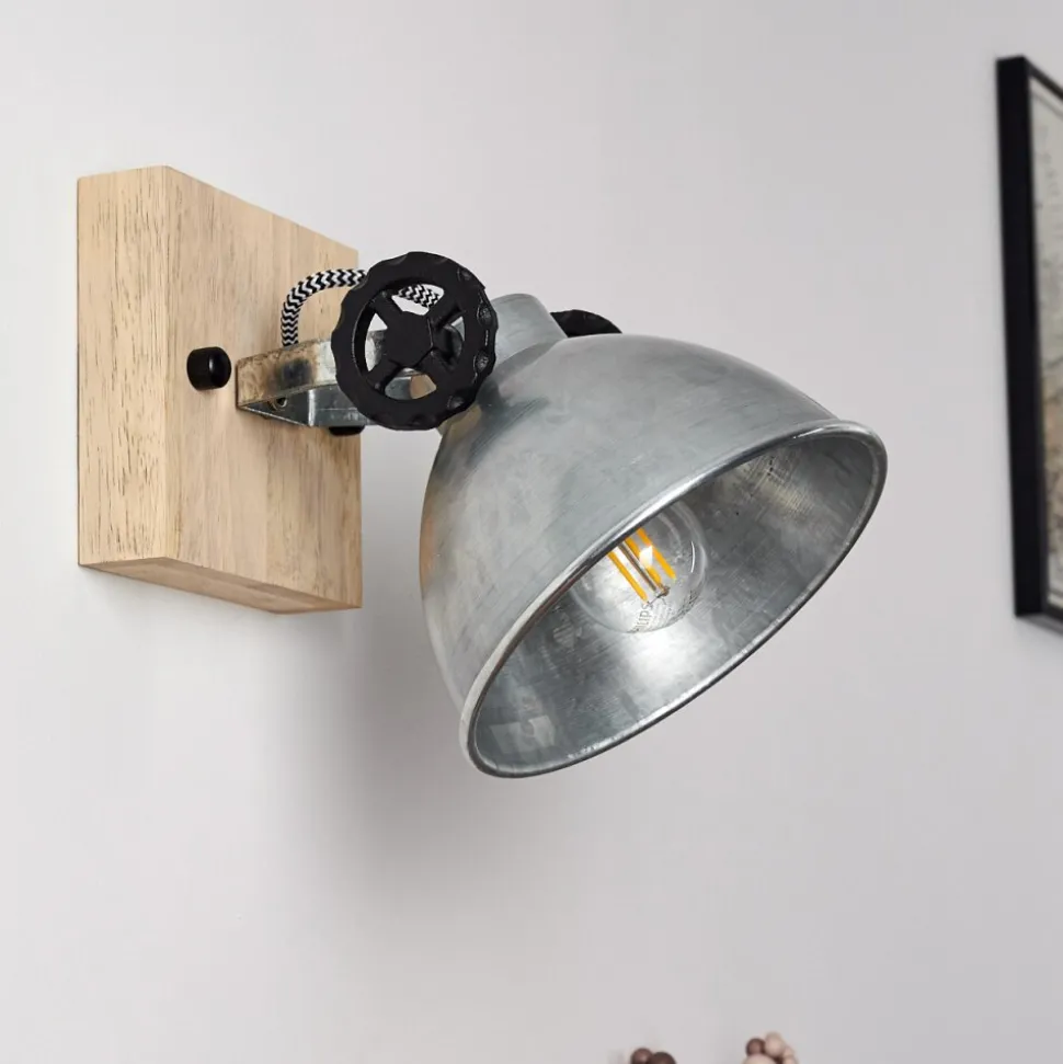 Plafonnier Svanfolk Brun, Noir, Zingue, 1 Lumiere