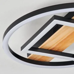 Plafonnier Taboneira Led Ecru, Noir, Blanc, 1 Lumiere