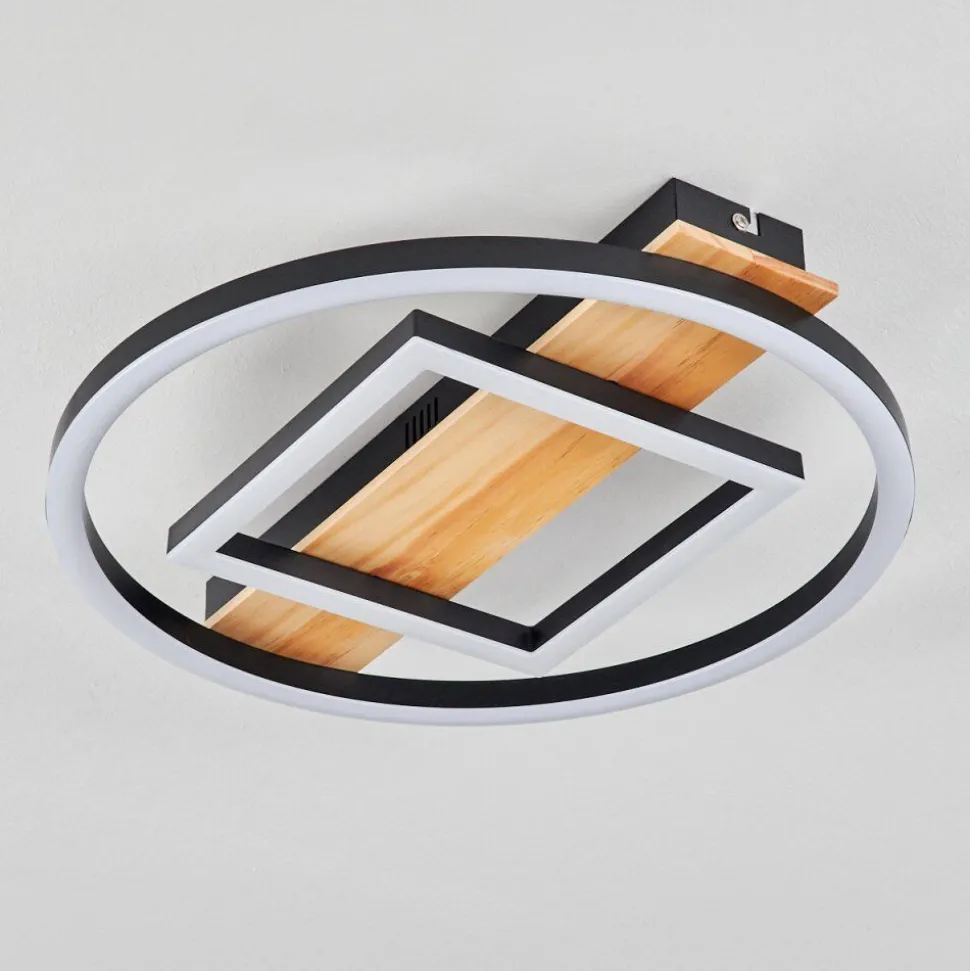 Plafonnier Taboneira Led Ecru, Noir, Blanc, 1 Lumiere