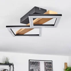 Plafonnier Tavon Led Ecru, Noir, 1 Lumiere