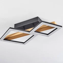 Plafonnier Tavon Led Ecru, Noir, 1 Lumiere