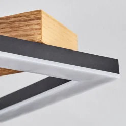 Plafonnier Tavon Led Ecru, Noir, 1 Lumiere