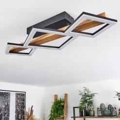 Plafonnier Tavon Led Ecru, Noir, 1 Lumiere