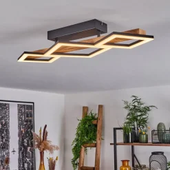 Plafonnier Tavon Led Ecru, Noir, 1 Lumiere