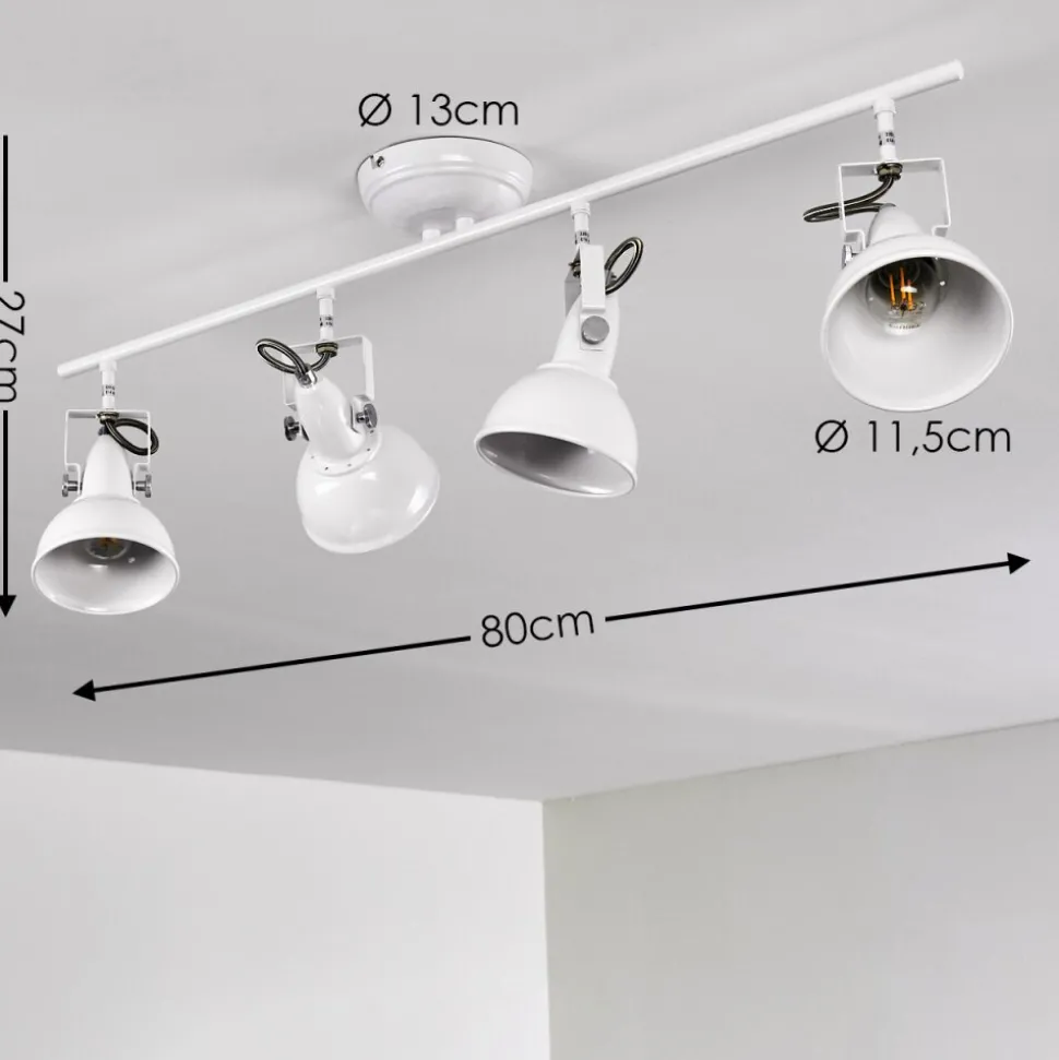 Plafonnier Tina Blanc, 4 Lumieres