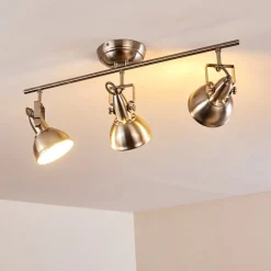 Plafonnier Tina Nickel Mat, 3 Lumieres