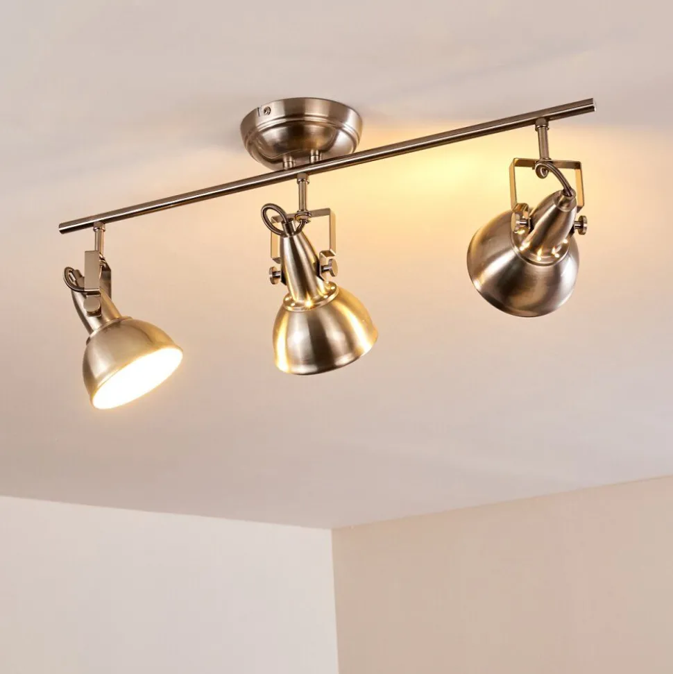 Plafonnier Tina Nickel Mat, 3 Lumieres