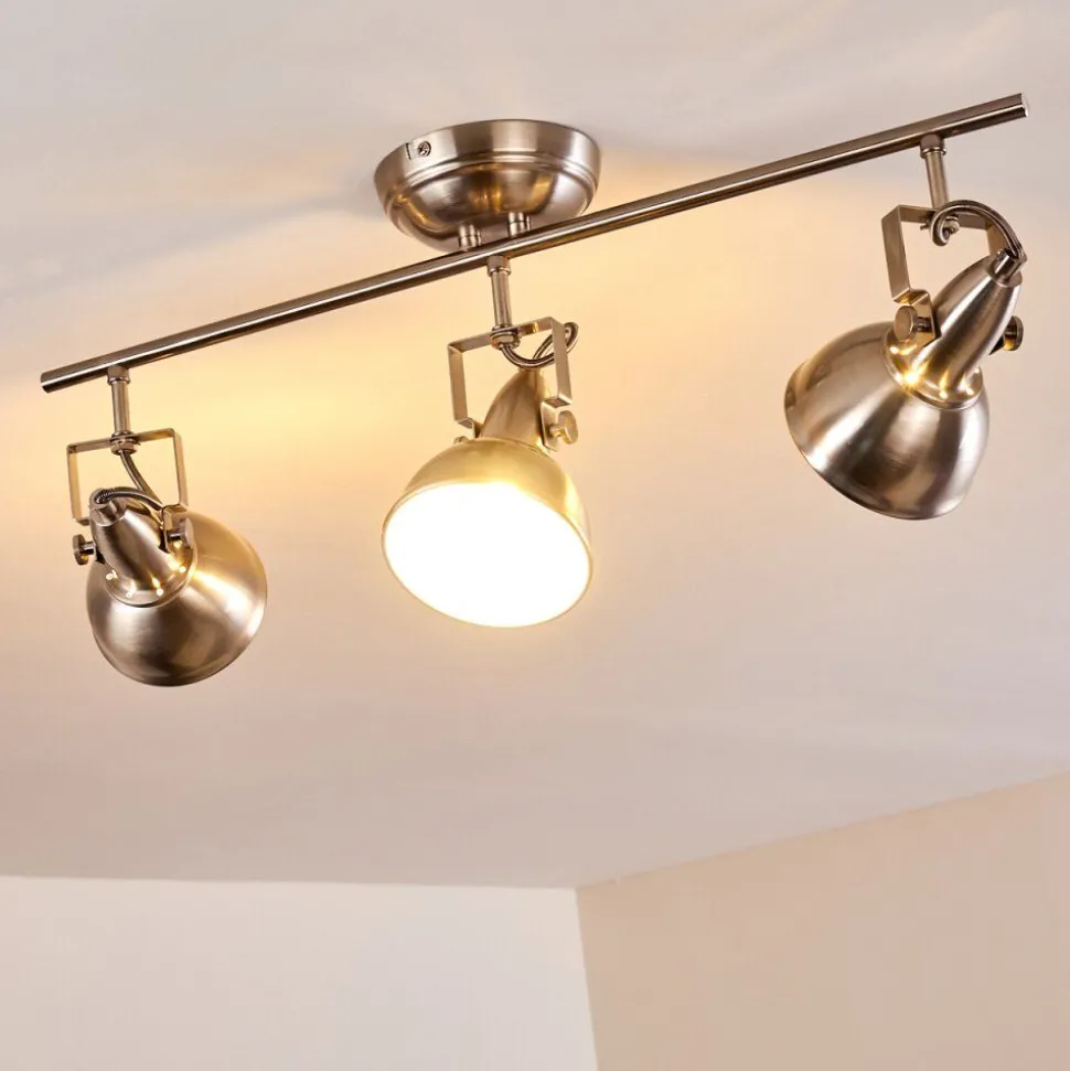 Plafonnier Tina Nickel Mat, 3 Lumieres