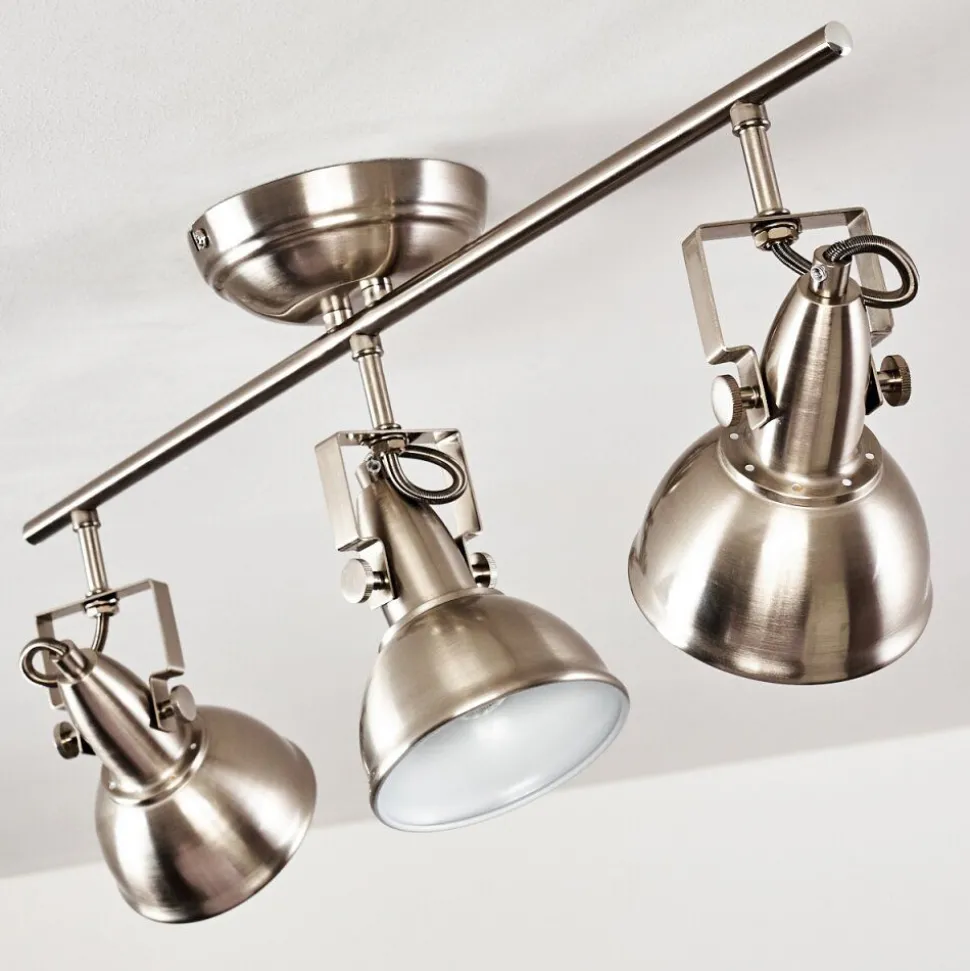 Plafonnier Tina Nickel Mat, 3 Lumieres