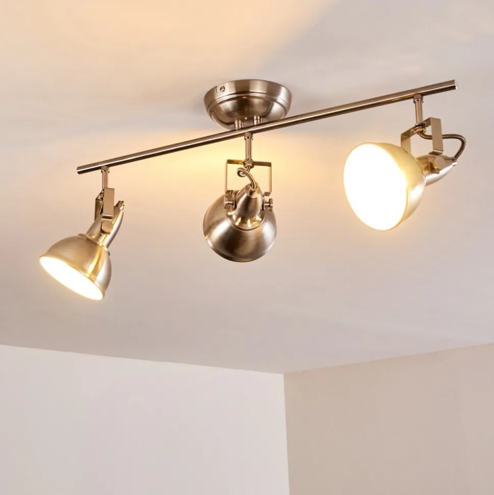 Plafonnier Tina Nickel Mat, 3 Lumieres