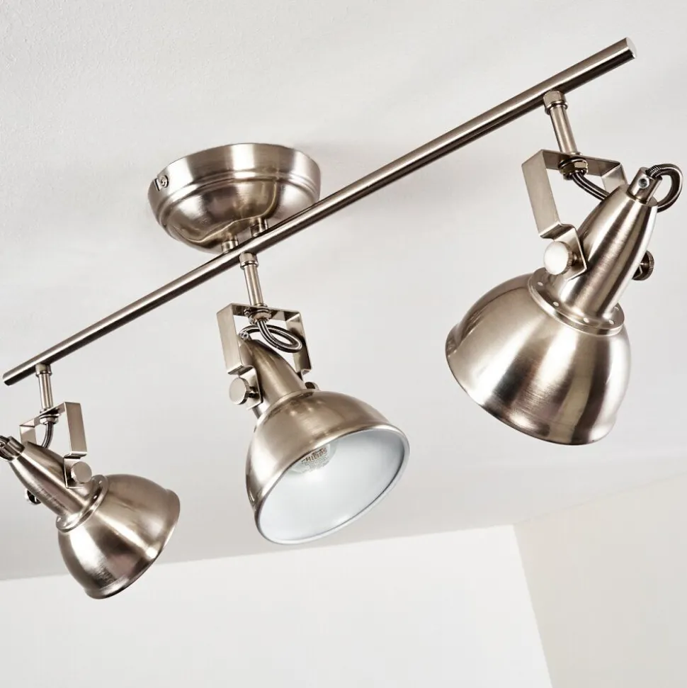 Plafonnier Tina Nickel Mat, 3 Lumieres