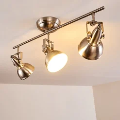 Plafonnier Tina Nickel Mat, 3 Lumieres