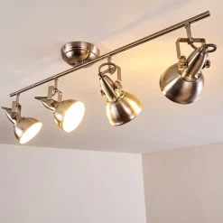 Plafonnier Tina Nickel Mat, 4 Lumieres