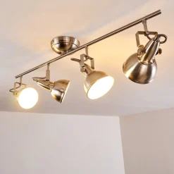 Plafonnier Tina Nickel Mat, 4 Lumieres