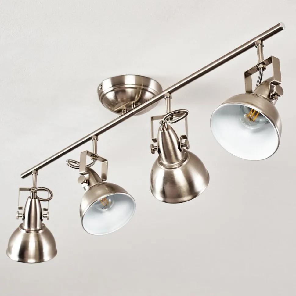 Plafonnier Tina Nickel Mat, 4 Lumieres