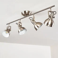 Plafonnier Tina Nickel Mat, 4 Lumieres