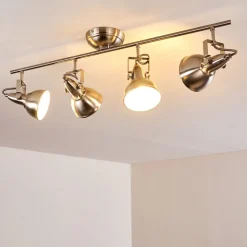 Plafonnier Tina Nickel Mat, 4 Lumieres