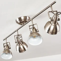 Plafonnier Tina Nickel Mat, 4 Lumieres