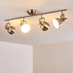 Plafonnier Tina Nickel Mat, 4 Lumieres