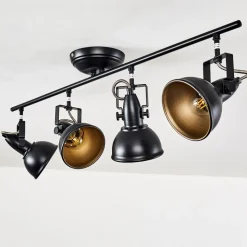 Plafonnier Tina Noir, 4 Lumieres