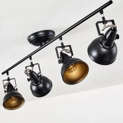 Plafonnier Tina Noir, 4 Lumieres