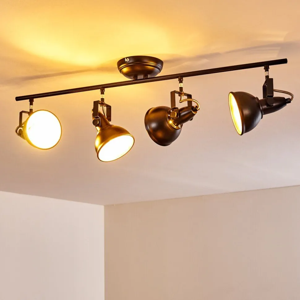 Plafonnier Tina Noir, 4 Lumieres