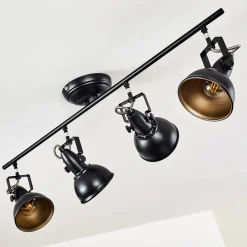 Plafonnier Tina Noir, 4 Lumieres