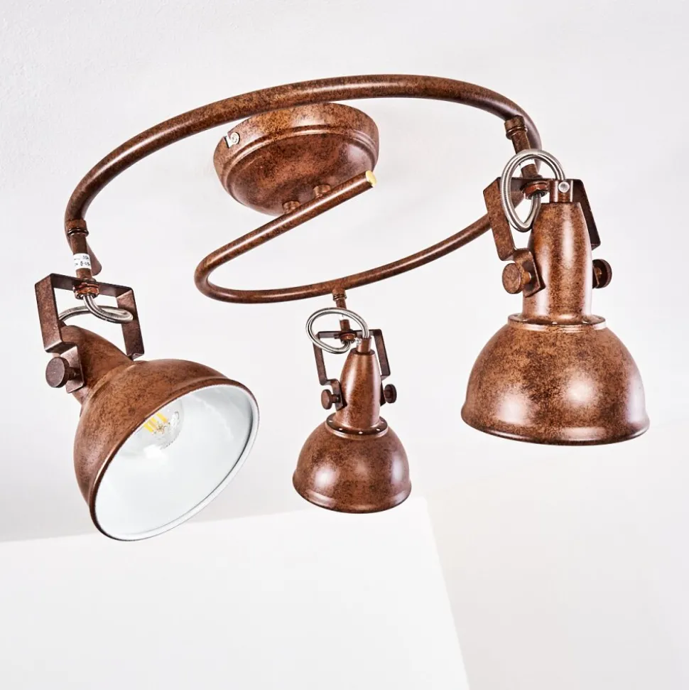 Plafonnier Tina Rouille, 3 Lumieres