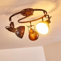 Plafonnier Tina Rouille, 3 Lumieres
