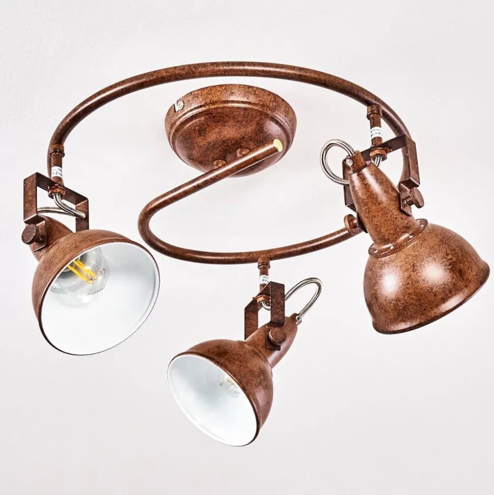 Plafonnier Tina Rouille, 3 Lumieres