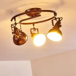 Plafonnier Tina Rouille, 3 Lumieres