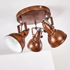 Plafonnier Tina Rouille, 3 Lumieres