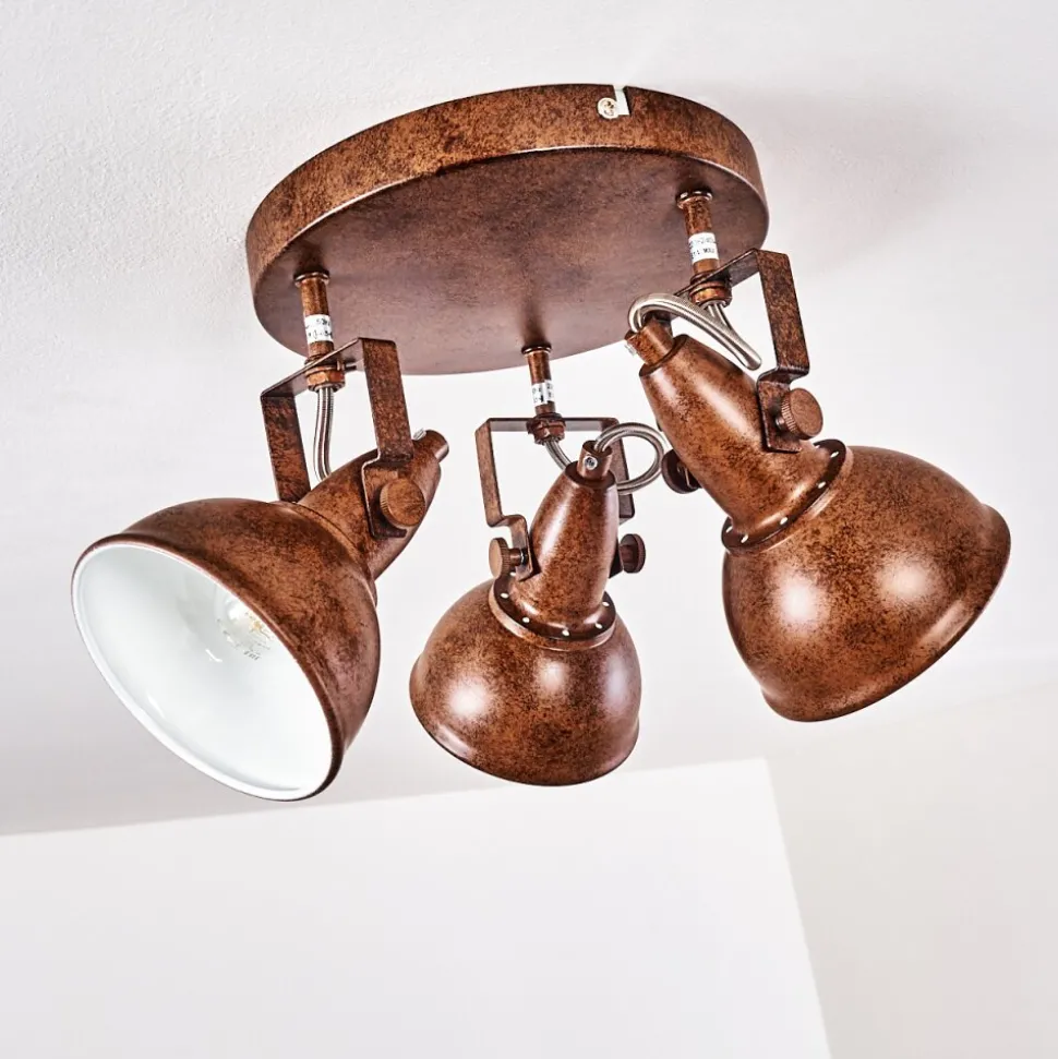 Plafonnier Tina Rouille, 3 Lumieres