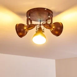 Plafonnier Tina Rouille, 3 Lumieres