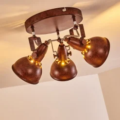 Plafonnier Tina Rouille, 3 Lumieres