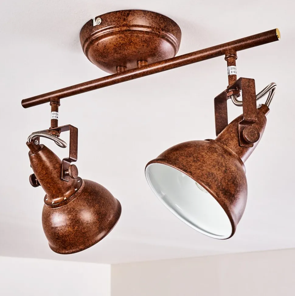 Plafonnier Tina Rouille, 2 Lumieres