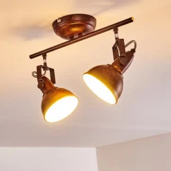 Plafonnier Tina Rouille, 2 Lumieres