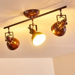 Plafonnier Tina Rouille, 3 Lumieres