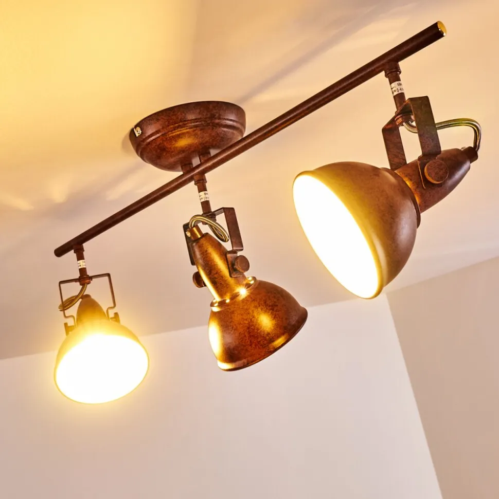Plafonnier Tina Rouille, 3 Lumieres