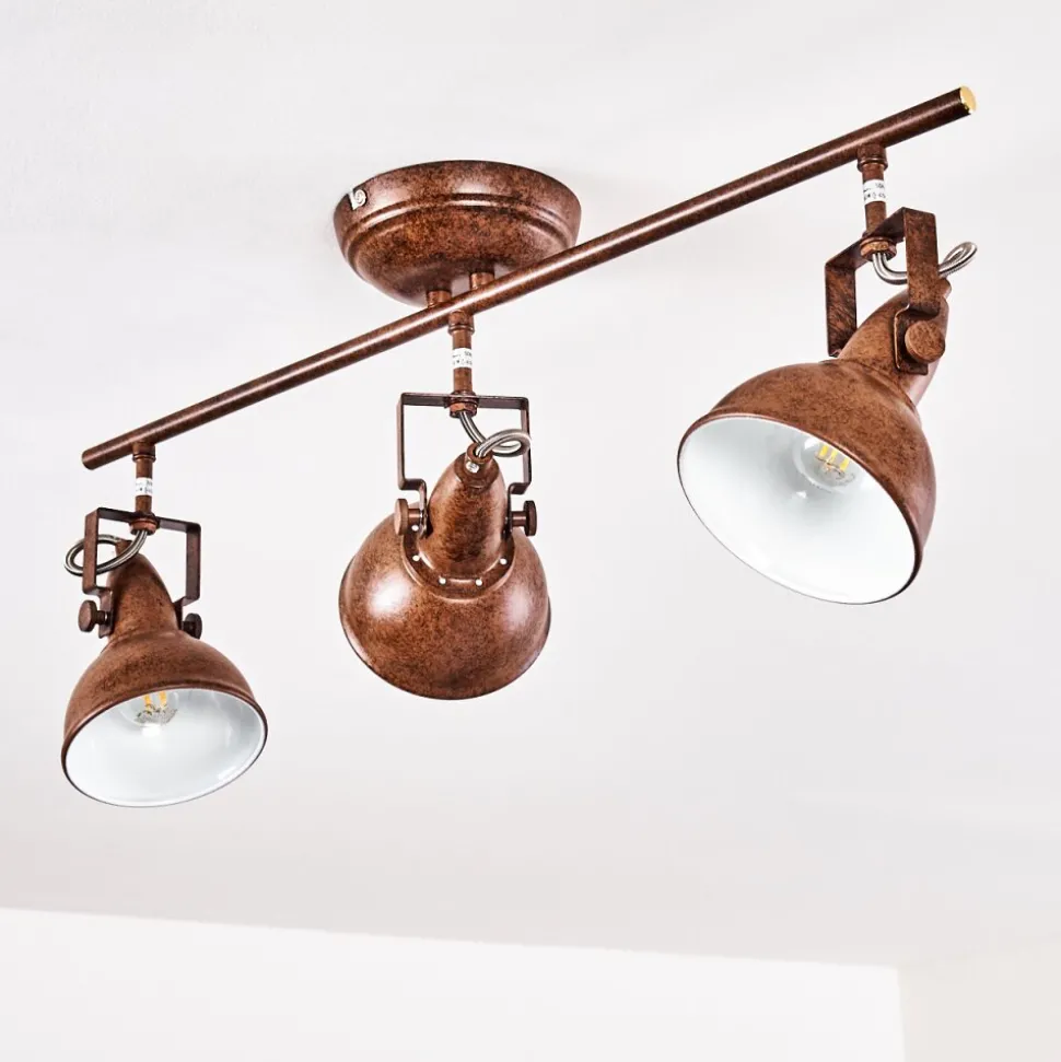 Plafonnier Tina Rouille, 3 Lumieres