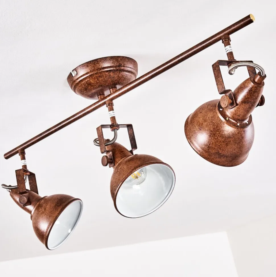 Plafonnier Tina Rouille, 3 Lumieres