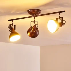Plafonnier Tina Rouille, 3 Lumieres
