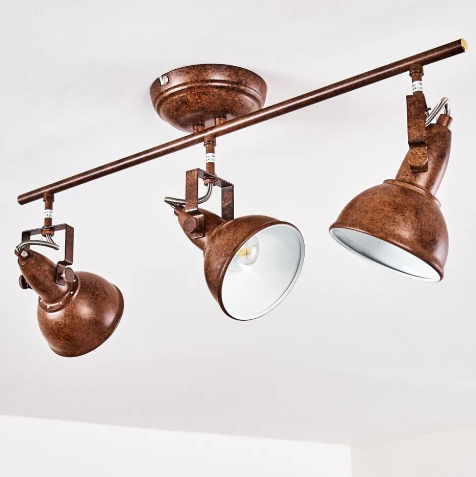 Plafonnier Tina Rouille, 3 Lumieres